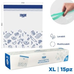 Sacchi doppia ZIP 27x28 15pz BOX | Starclean