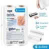 Sacchi sottovuoto rotolo 2pz 17x3mt | Starclean