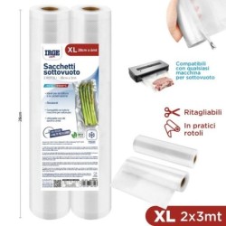 Sacchi sottovuoto rotolo 2pz 28x3mt | Starclean