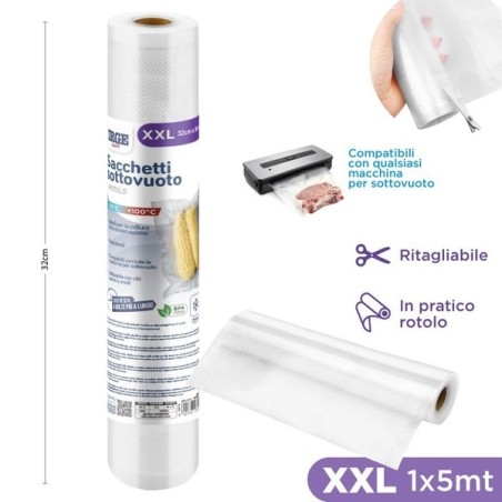 Sacchi sottovuoto rotolo 1pz 32x5mt | Starclean
