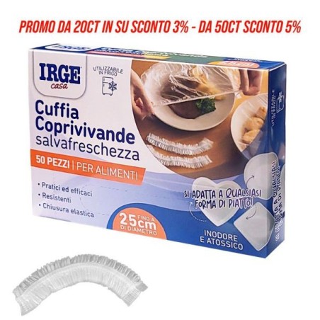 Cuffia coprivivande 50pz | Starclean