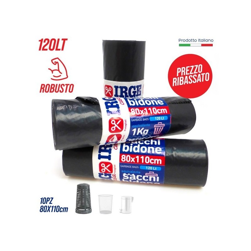 Sacchi bidon.80x110cm 10pz IRGE | Starclean