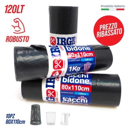 Sacchi bidon.80x110cm 10pz IRGE | Starclean