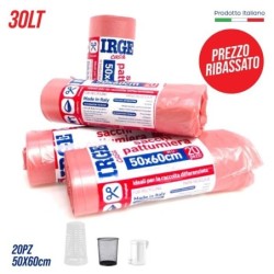 Sacchi patt.20pz 50x60 rosa.irge | Starclean
