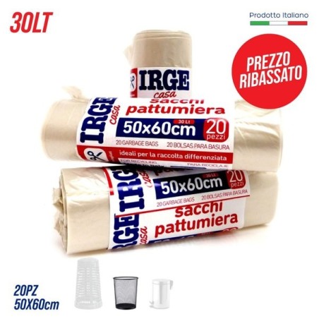 Sacchi patt.20pz 50x60 trasp.irge | Starclean