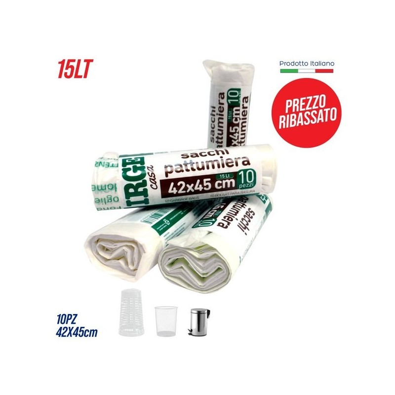 Sacchi pattumiera 10pz 42x45 umido | Starclean