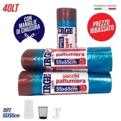 Sacco patt. 55x65 15pz diff. AZZ | Starclean