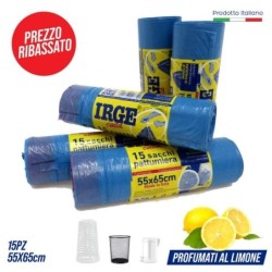 Sacco patt. 55x65 15pz con man. limon | Starclean