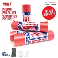 Sacco patt. 70x110cm 10pz rosa IRGE | Starclean