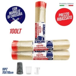 Sacco patt.70x110cm 10P con MAN trasp | Starclean