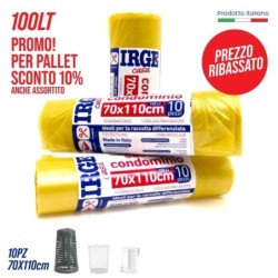 Sacco patt.70x110cm 10P giallo IRGE | Starclean