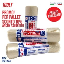 Sacco patt.70x110cm 10pz IRGE trasp | Starclean