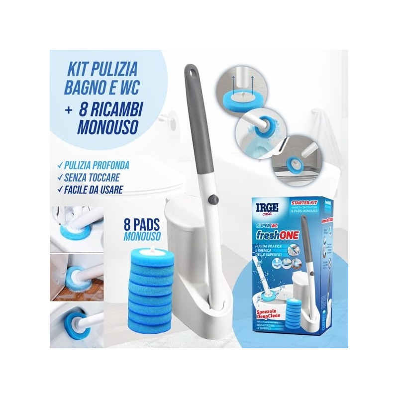 Scopino WC con spugne USA E getta | Starclean