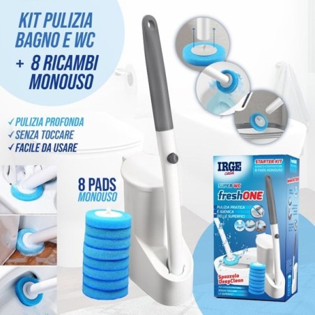 Scopino WC con spugne USA E getta | Starclean